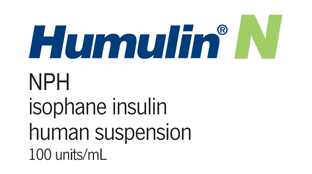 Humulin N NPH (isophane insulin human suspension) 100 units per mL logo