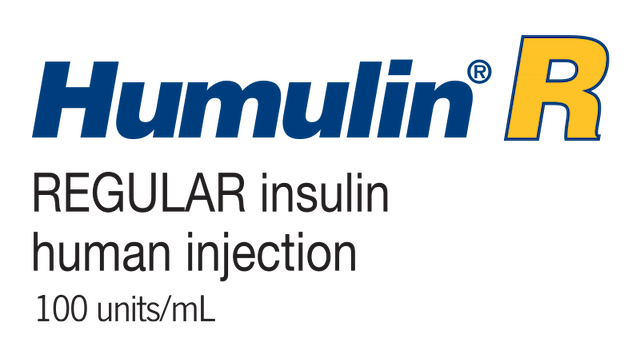 Humulin R (REGULAR insulin human injection) 100 units per mL logo